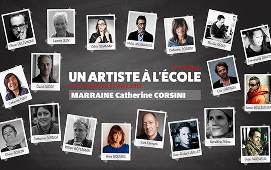 6e édition d’Un artiste à l’école – du 2 février au 27 avril 2017